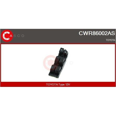 Spínač, zvedací zařízení oken CASCO CWR86002AS