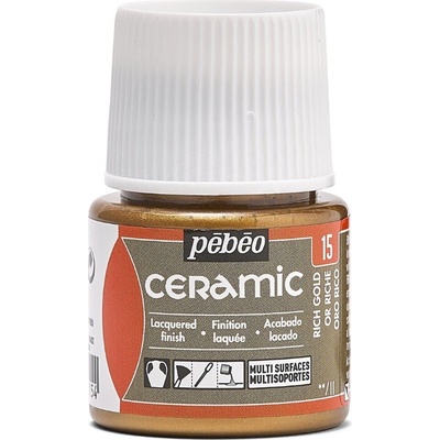 Pébéo Barva na keramiku Ceramic 45 ml 15 Rich Gold – Zboží Dáma