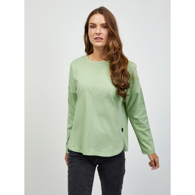 ZOOT. lab Светлозелена дамска основна тениска с дълъг ръкав ZOOT. lab Bambie ZOOT. lab | Zelen | ЖЕНИ | XS