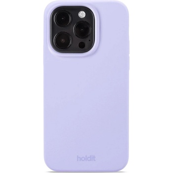 Holdit Калъф Holdit - Silicone, iPhone 15 Pro, светлолилав (7330985159978)