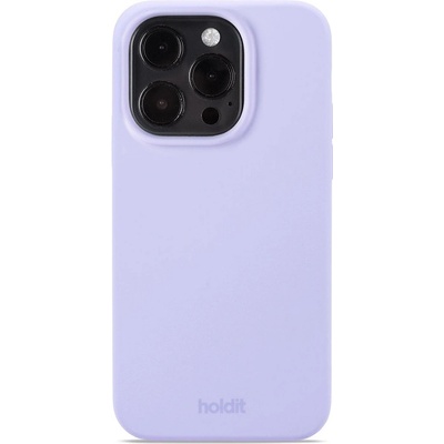 Holdit Калъф Holdit - Silicone, iPhone 15 Pro, светлолилав (7330985159978)