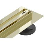 Mexen Flat 360° Slim линеен въртящ се сифон 50 см, златен - 1541050 (1541050)