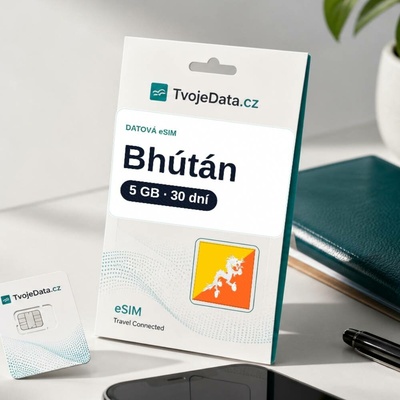 eSIM Bhútán 5 GB / 29 dní - Bhútán B8DB7B