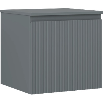 Mexen Rivel шкаф за баня под мивка 50 см с плот, 1 чекмедже, с релеф, графит мат - 91A20-05047-1-BFC66 (91A20-05047-1-BFC66)