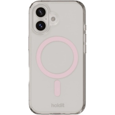 Holdit Калъф Holdit - MagSafe Case, iPhone 16 Plus, розов/прозрачен (7330985165016)
