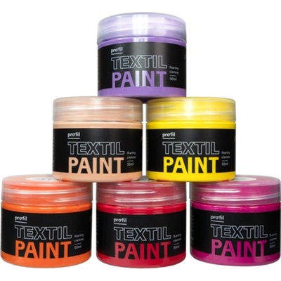 Profil Sada farieb na tmavý textil Sunset Boulevard 6 x 50 ml