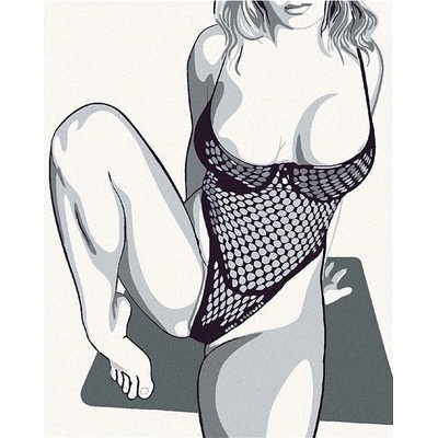 zuty Malování podle čísel Svůdné tělo 80 x 100 cm bez rámu a bez vypnutí plátna