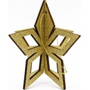 Decoled zlatá hviezda 3D 15 cm