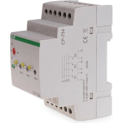 CP-734 - Podpäťové relé, 3x 50-450V, 3x 8A