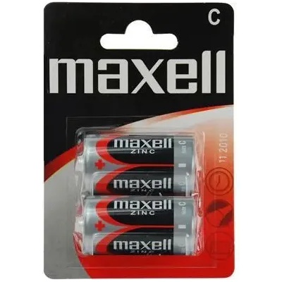 Maxell Цинк Манганова батерия maxell r14 /2 бр. в опаковка/ 1, 5v (ml-bm-r14-blist)