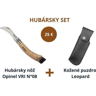 Opinel VRI N ° 8 Inox Hubársky rukoväť buk+ púzdro