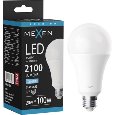 Mexen Nova LED крушка E27, A70, 20W, Студена - 6500K, 2100 lm - L100-E27-2065-01 (L100-E27-2065-01)