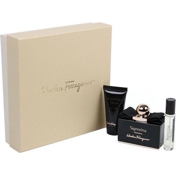 Salvatore Ferragamo Signorina Misteriosa Подаръчен комплект, Парфюмна вода 100ml + лосион за тяло 50ml + Парфюмна вода 10ml , Жени