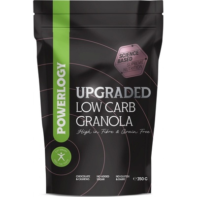 Powerlogy Upgraded Granola granola low carb Dark Chocolate -Strawberry 350 g