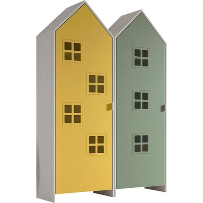 Vipack Детски гардероб в жълт и зелен цвят 115x171, 5 cm CASAMI BRUGES - Vipack (CSCO2310)