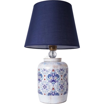 ASIR GROUP Настолна лампа RAMZES 1xE27/40W/230V синя/бяла (AS2779)