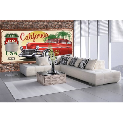 DIMEX ART Самозалепваща се флизелинова фототапета винтидж от калифорния 375 x 250 см