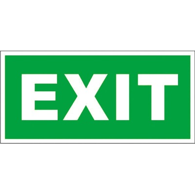 RAFO Samolepka EXIT, 21x10 cm