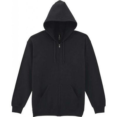 unisex mikina na zip HEAVY BLEND černá