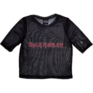 Iron Maiden Logo Crop Top Black S Дамски (IMMCT184LB01)
