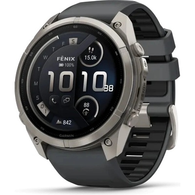 Garmin fenix 9 Pro - inReach, 51mm, AMOLED, Sapphire, Titanium, Graphite/Black band 010-04337-21