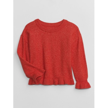 GAP Бебешки суитшърт с волани CashSoft GAP GAP | Cherven | Момичешки | 74-80