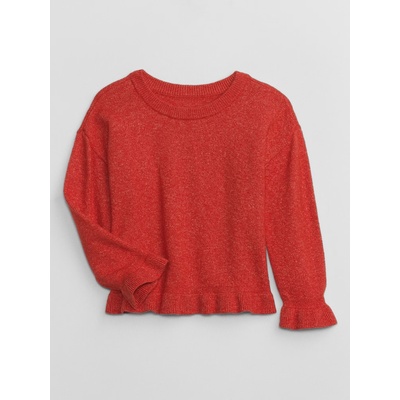 GAP Бебешки суитшърт с волани CashSoft GAP GAP | Cherven | Момичешки | 74-80