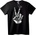 NOONEBRAND Тениска Скелет с мирен знак - 5XL, Black