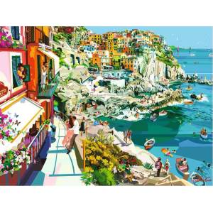 Ravensburger - Puzzle Romance in Cinque Terre - 1 500 piese