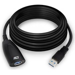 ACT USB 3.2 Gen 1 Удължителен активен кабел USB-A-USB-A, 5м/ вкл. до 4хAC6005USB/ (EWENT-ACT-CAB-AC6105) - megamag