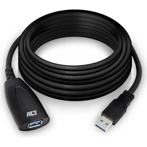 ACT USB 3.2 Gen 1 Удължителен активен кабел USB-A-USB-A, 5м/ вкл. до 4хAC6005USB/ (EWENT-ACT-CAB-AC6105) - megamag