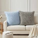 vidaXL Калъфка за възглавница 2 бр. HOUTEN Светлосиньо 65 х 65 см (921223)