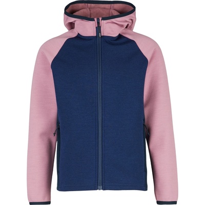 Stoic Детски вълнен пуловер Stoic Kid's MerinoFleece335 KuolpaSt. Zip Hoody Fleece jumper - Dark Orchid Multi - размер 104 (EU) (704-4388-0411)