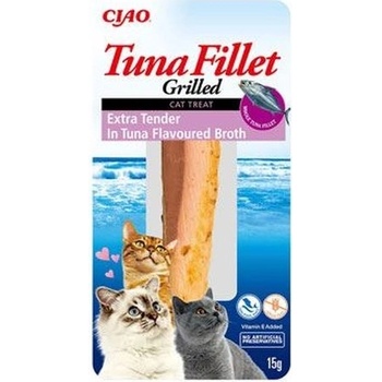 INABA Cat Grilled Tuna Fillet vo vývare z hrebenatky 15 g