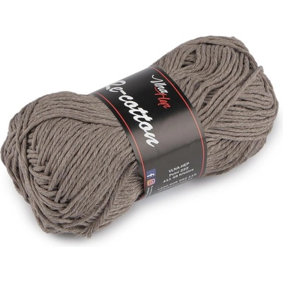 Bavlněná pletací příze Re-Cotton 50 g Varianta: 7 (81338) béžová tmavá, Balení: 1 ks