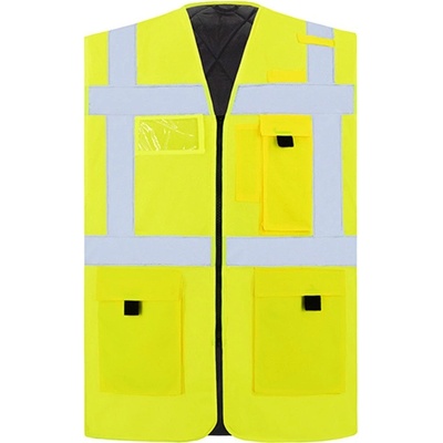 Korntex Wismar Multifunkční reflexní pracovní vesta KX165 Signal Yellow