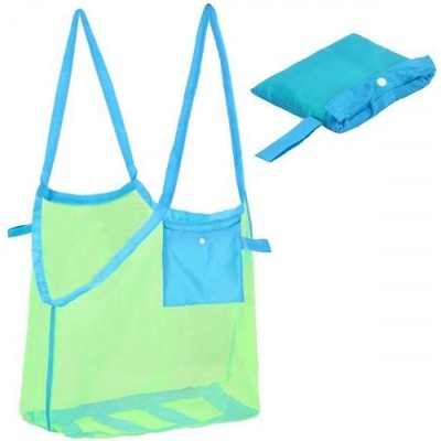 Springos Plážová taška s uchami PORTA modro-zelená