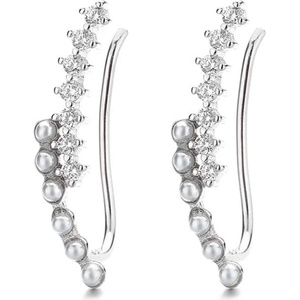 Silenti Jewelry Сребърни обеци "Замах