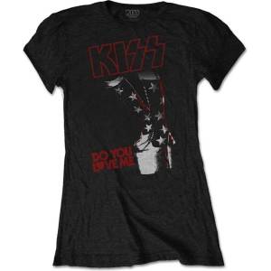 Kiss Do You Love Me Black S Дамски Риза (KISSTS03LB01)