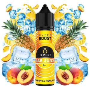 Bombo Bar Juice Hyper Boost Pineapple Peach Ice 5ml/60ml - boombvaping - 19,54 лв