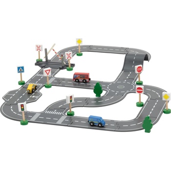 Lupilu Dřevěná stavebnice Město Závodní dráha