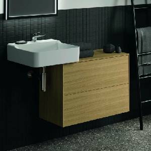 Ideal Standard Atelier Conca стенен шкаф с 2 чекмеджета и плот 80 см, цвят светъл дъб (T4328Y6)