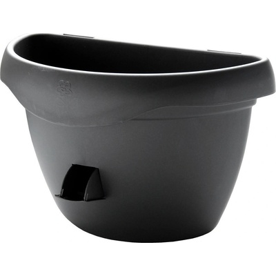 Plastia Siesta Samozavlažovací kvetináč antracit 29 cm