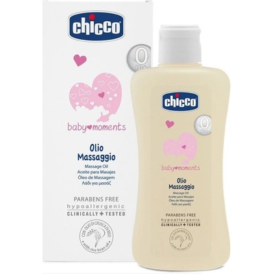 Chicco Baby Moments masážny olej 200 ml