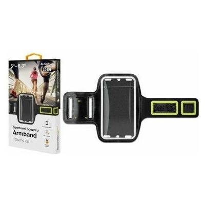 Aligator Armband Športové čierno-žlté PF0003