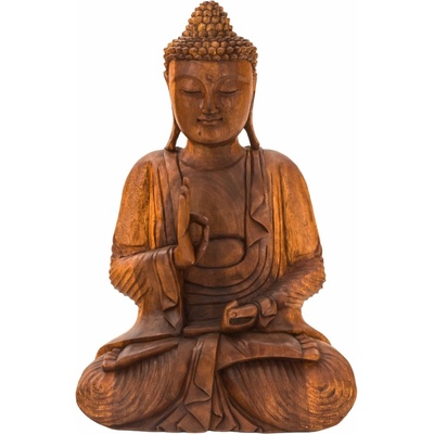 Sanu Babu Buddha ze dřeva stromu Suar, 62cm (2T)