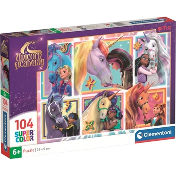 Clementoni Детски пъзел Clementoni от 104 части - Академия за еднорози (вариант 3) (25094)