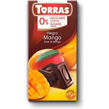 Torras Horká čokoláda s mangom 75g
