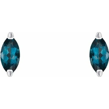 Eppi Minimalistické stříbrné náušnice s topazy Andine E43655