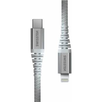 SWISSTEN Kevlar USB C / Lightning 1, 5 m Цвят: бял